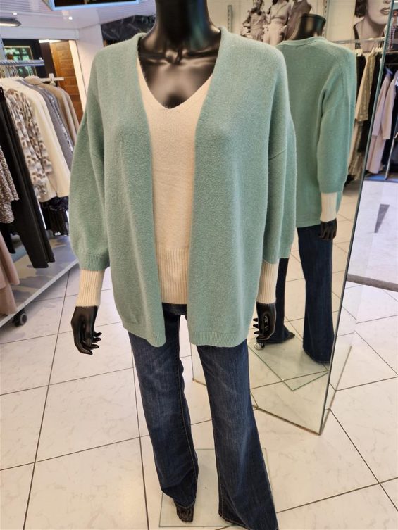 Lichtgroen cardigan