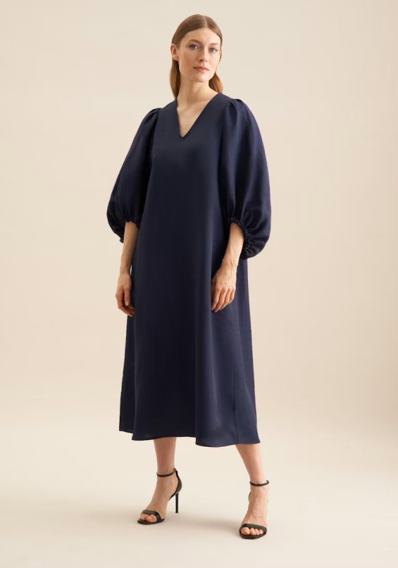 Maxi jurk donkerblauw