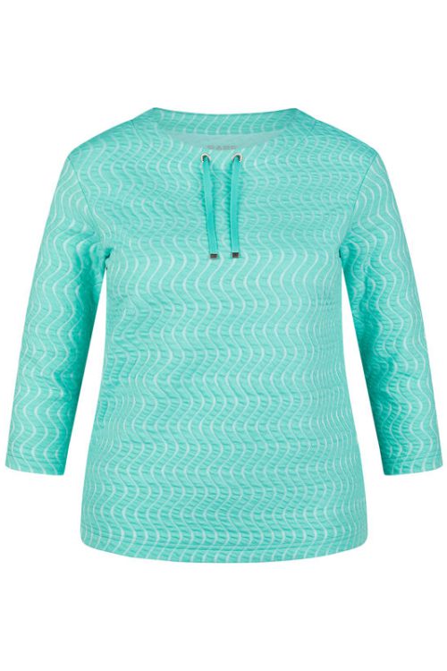 Sweater shirt in smaragdkleur