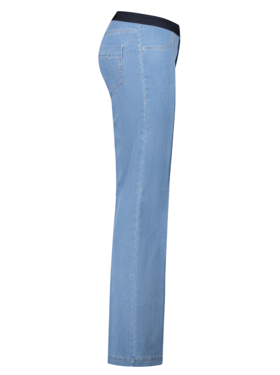 Jeans met elastiek in de taille - Afbeelding 4