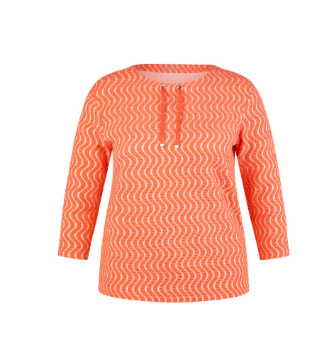 Sweatershirt in oranje rood